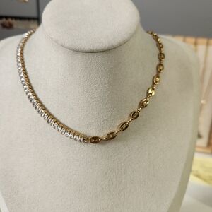 Gold Tennis Necklace